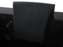 Vasca idromassaggio angolare con LED VARADERO Lato Sinistro 183 x 90 cm Nero