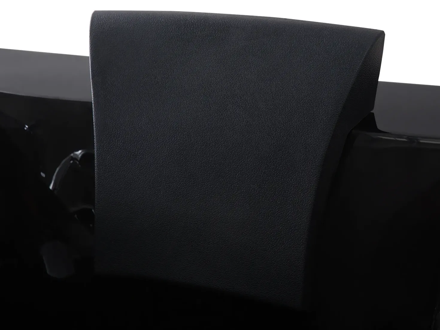 Vasca idromassaggio angolare con LED VARADERO Lato Sinistro 183 x 90 cm Nero
