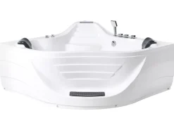 Vasca idromassaggio angolare CARTAGENA 220 x 160 cm Bianco