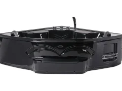 Vasca idromassaggio angolare con LED CUYABENO 211 x 150 cm Nero