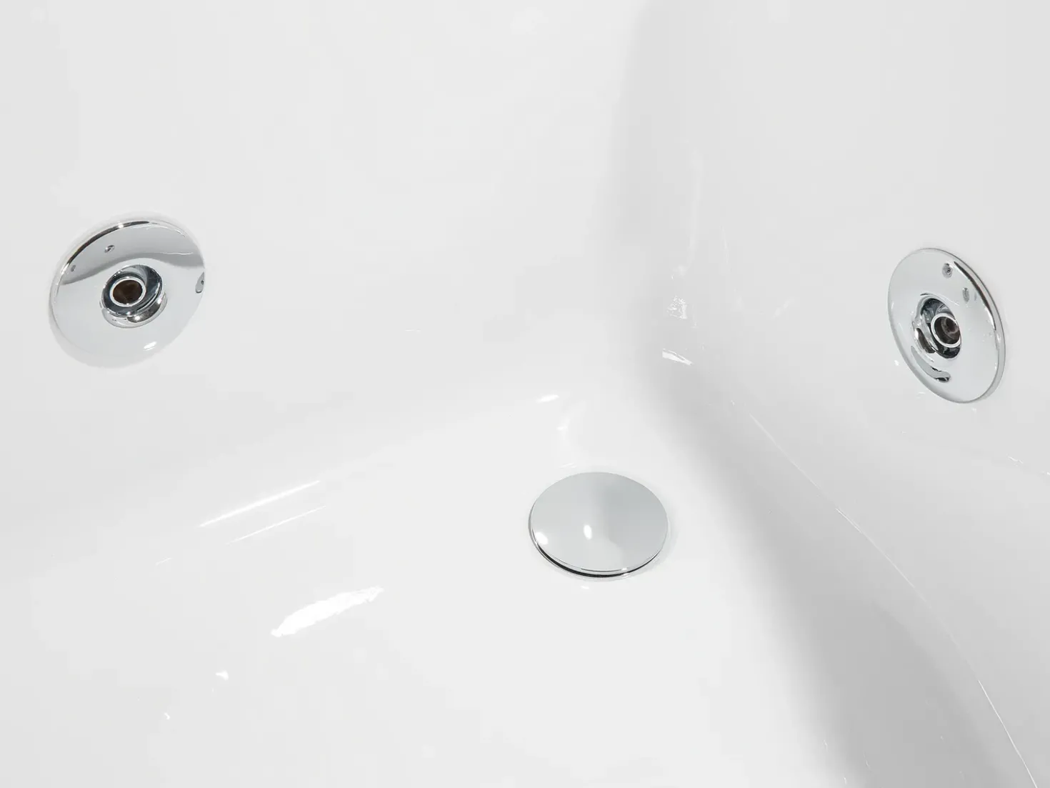 Vasca idromassaggio angolare con LED PARADISO Lato destro 158 x 113 cm Bianco