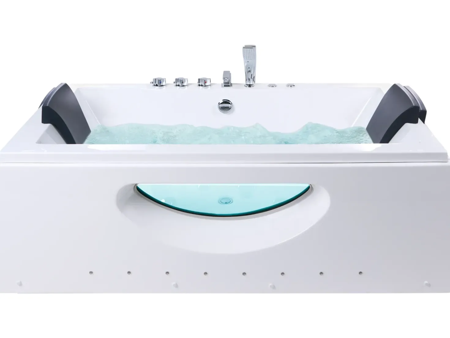 Vasca idromassaggio angolare con LED HAWES 180 x 90 cm Bianco