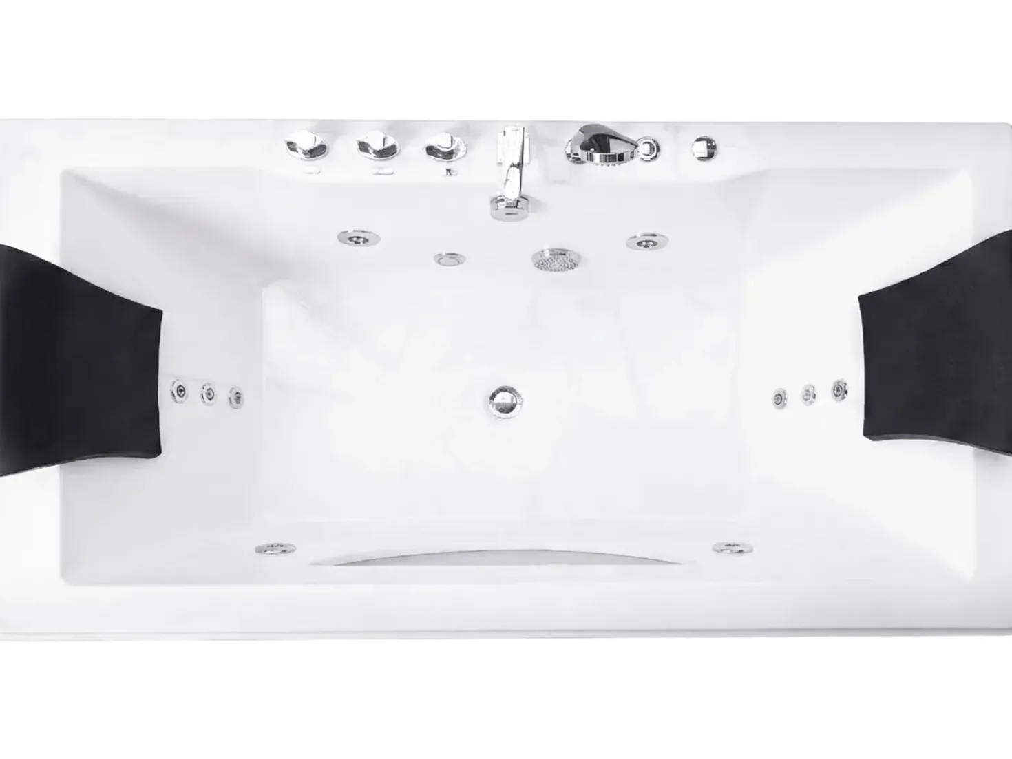 Vasca idromassaggio angolare con LED HAWES 180 x 90 cm Bianco