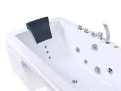 Vasca idromassaggio angolare con LED HAWES 180 x 90 cm Bianco