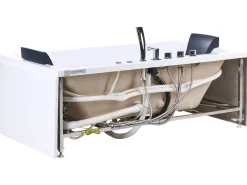 Vasca idromassaggio angolare con LED HAWES 180 x 90 cm Bianco