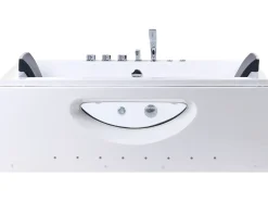 Vasca idromassaggio angolare con LED HAWES 180 x 90 cm Bianco