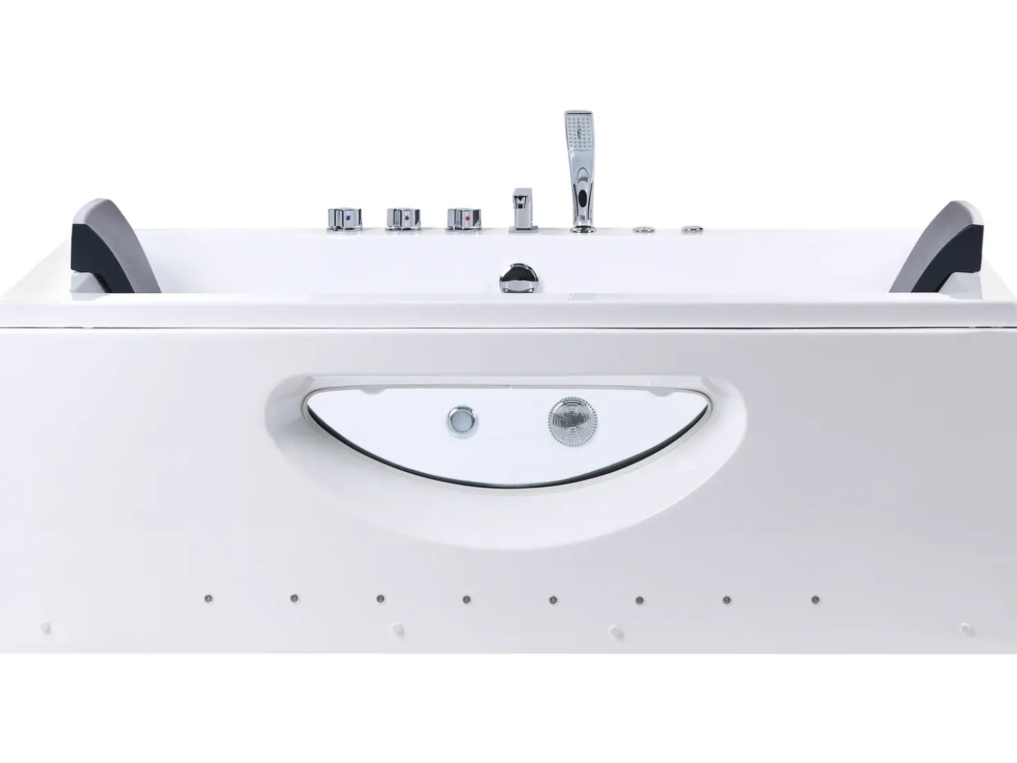 Vasca idromassaggio angolare con LED HAWES 180 x 90 cm Bianco
