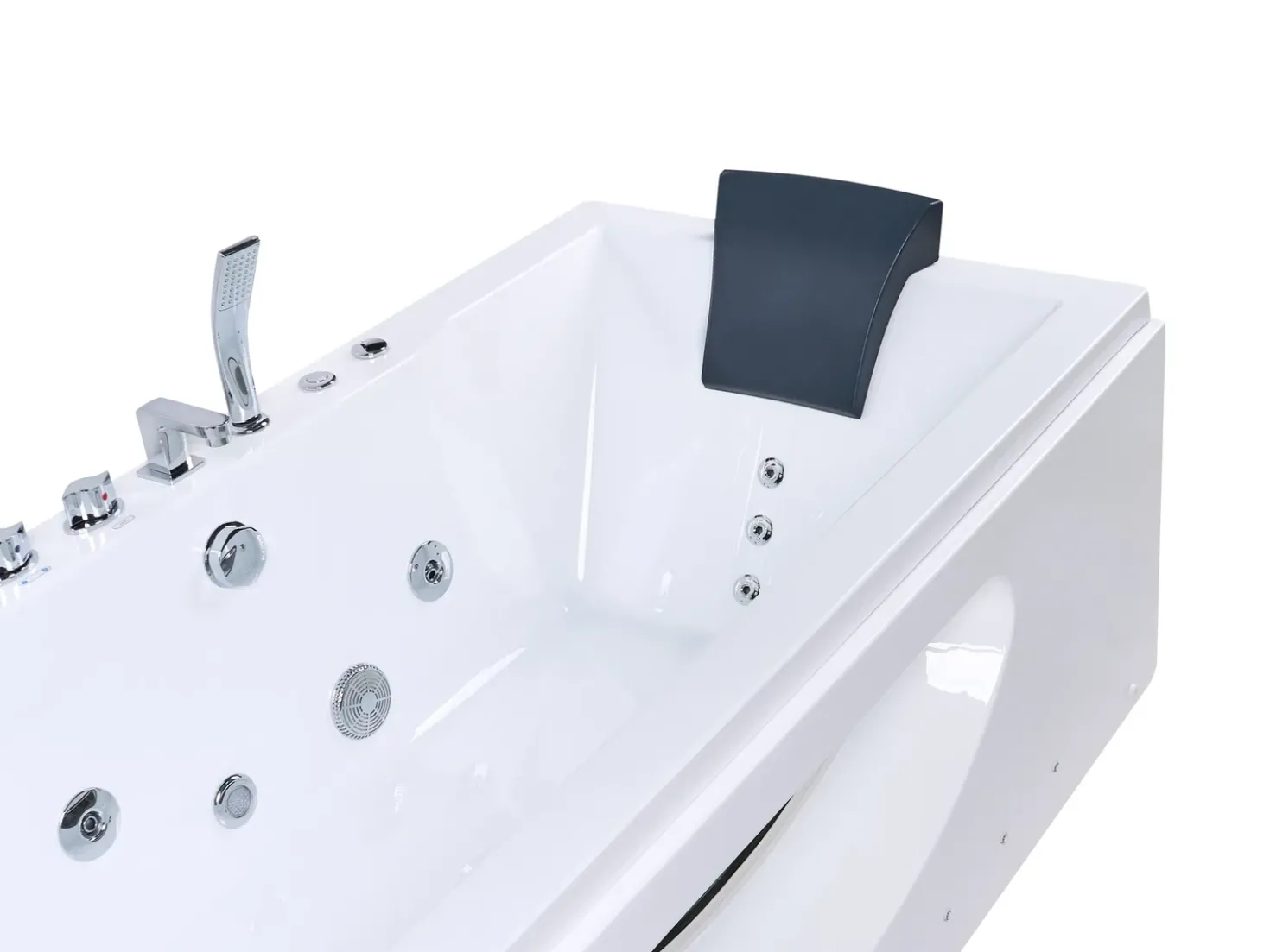 Vasca idromassaggio angolare con LED HAWES 180 x 90 cm Bianco
