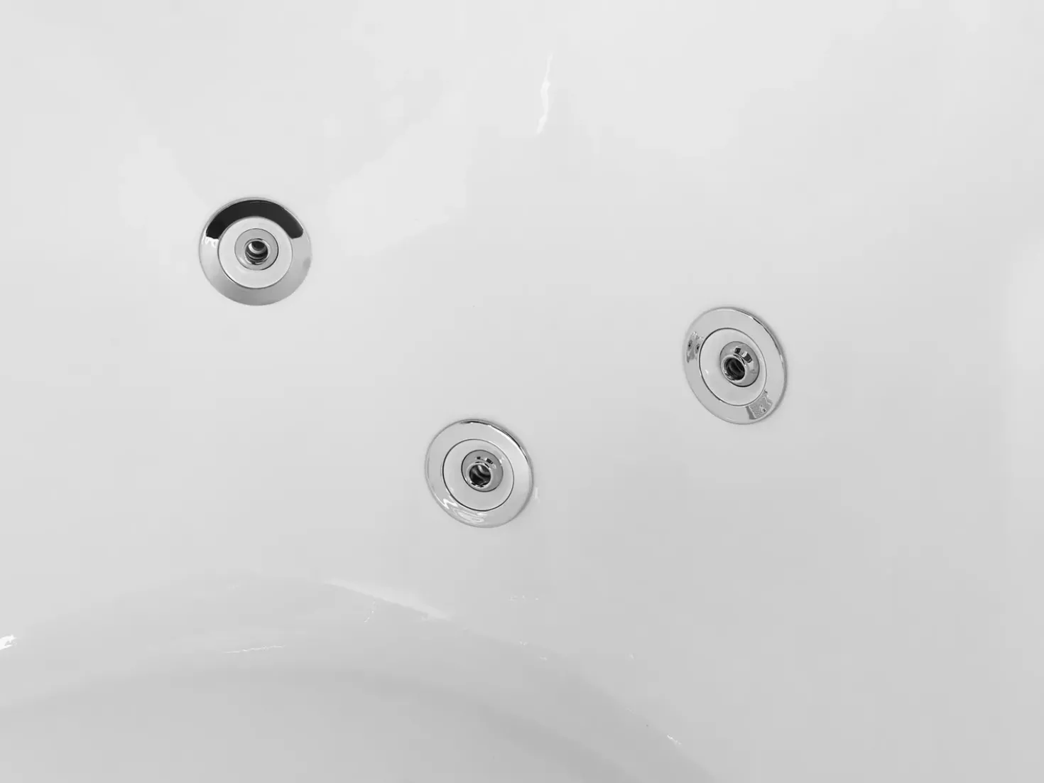 Vasca idromassaggio angolare con LED CAURA Lato destro 175 x 80 cm Bianco