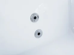 Vasca idromassaggio angolare con LED GALLEY 170 x 75 cm Bianco