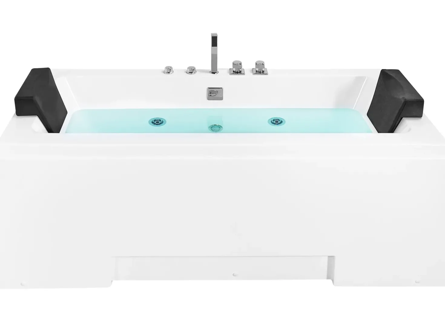 Vasca idromassaggio angolare con LED GALLEY 170 x 75 cm Bianco