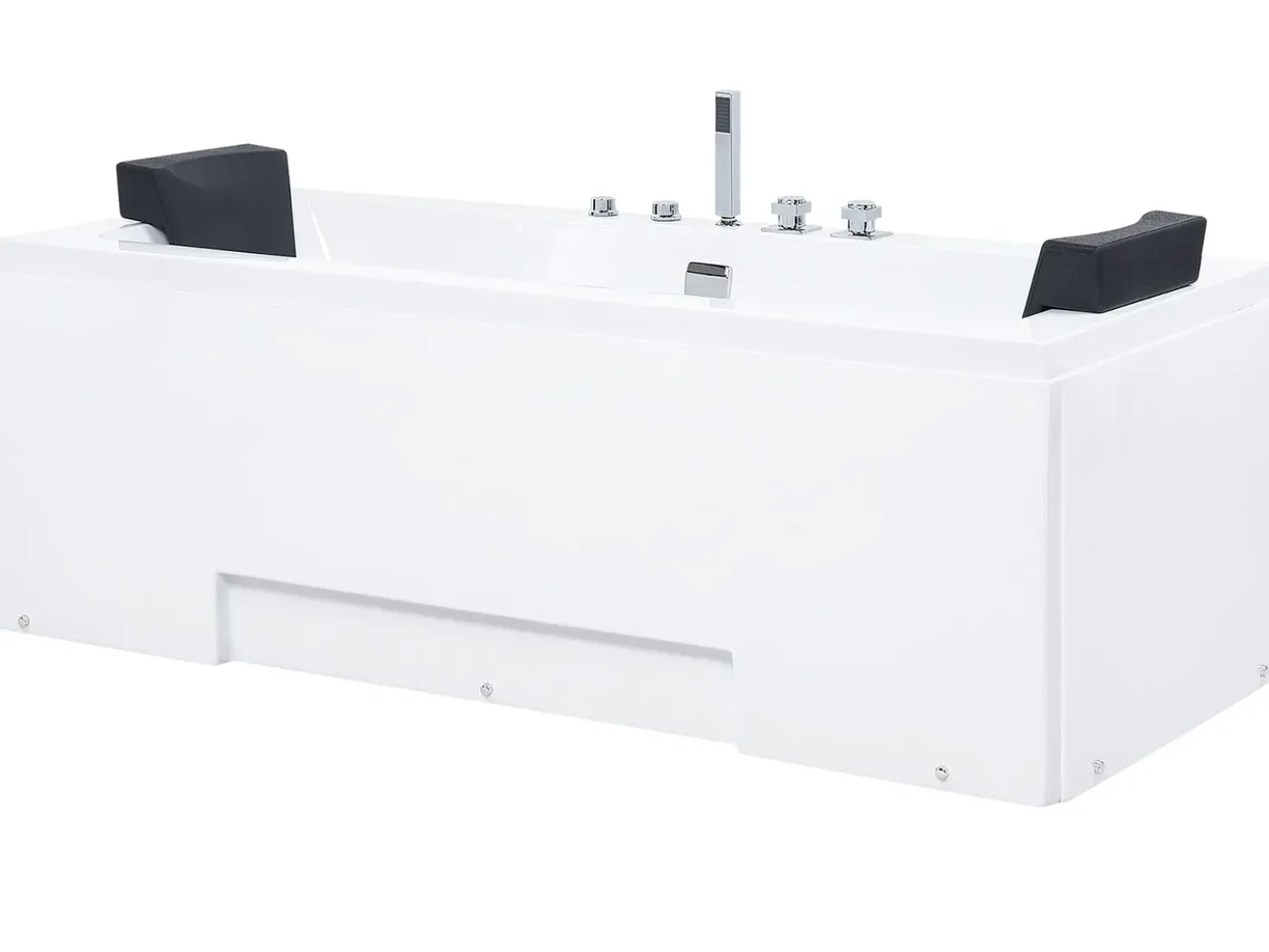 Vasca idromassaggio angolare con LED GALLEY 170 x 75 cm Bianco