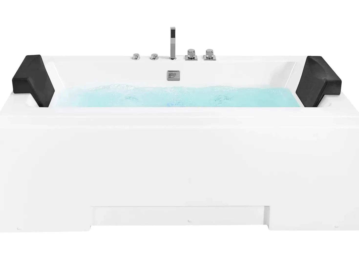 Vasca idromassaggio angolare con LED GALLEY 170 x 75 cm Bianco