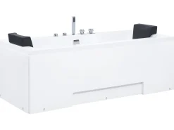 Vasca idromassaggio angolare con LED GALLEY 170 x 75 cm Bianco
