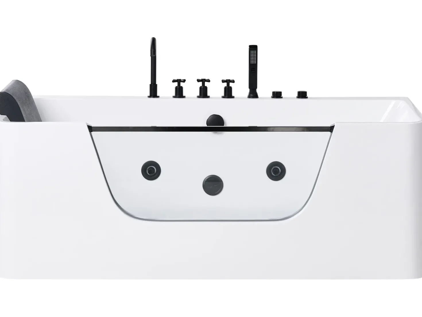 Vasca idromassaggio angolare CAHUITA 160 x 75 cm Bianco