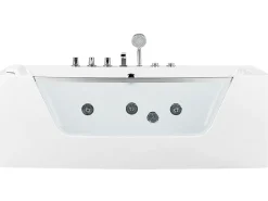 Vasca idromassaggio angolare BARRANCA 170 x 85 cm Bianco