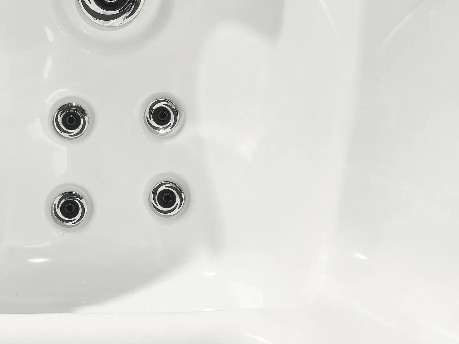 Vasca idromassaggio da esterno con LED TULAROSA Bianco