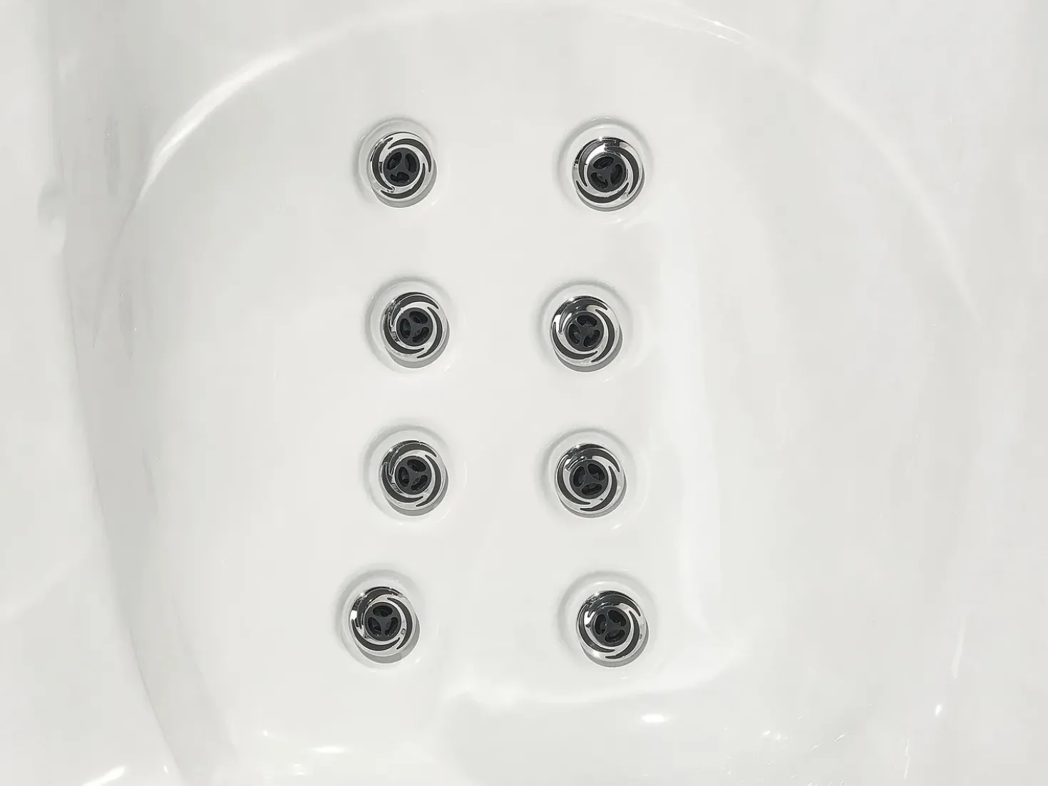 Vasca idromassaggio da esterno con LED TULAROSA Bianco