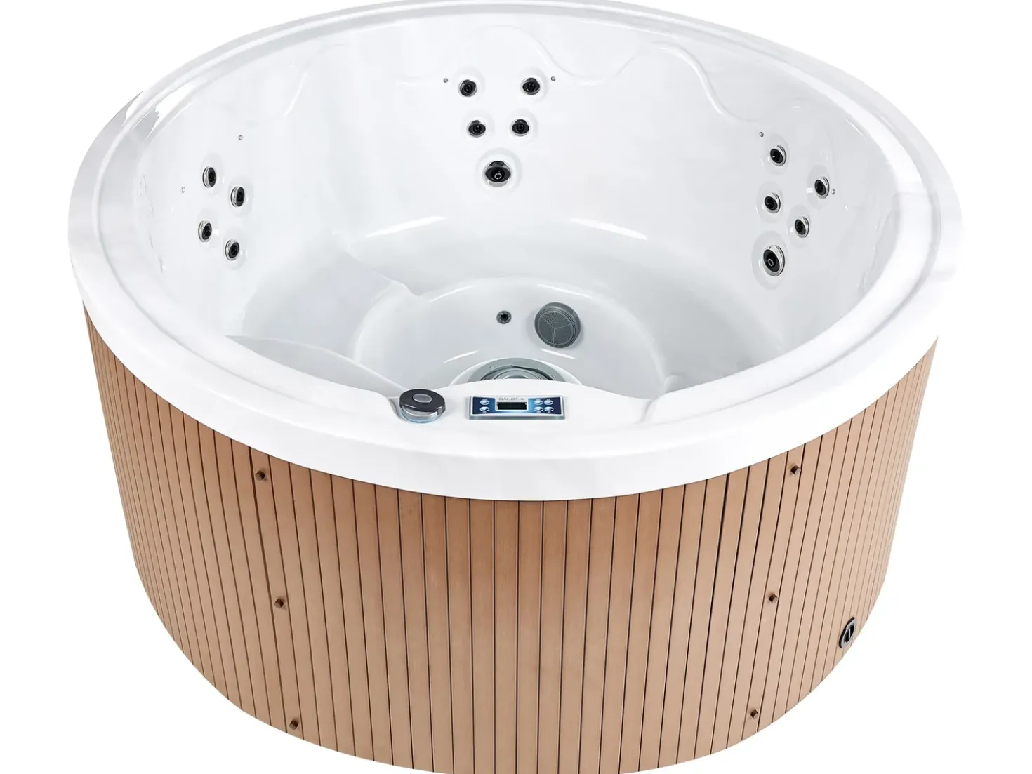 Vasca idromassaggio da esterno con LED MARFIL Marrone
