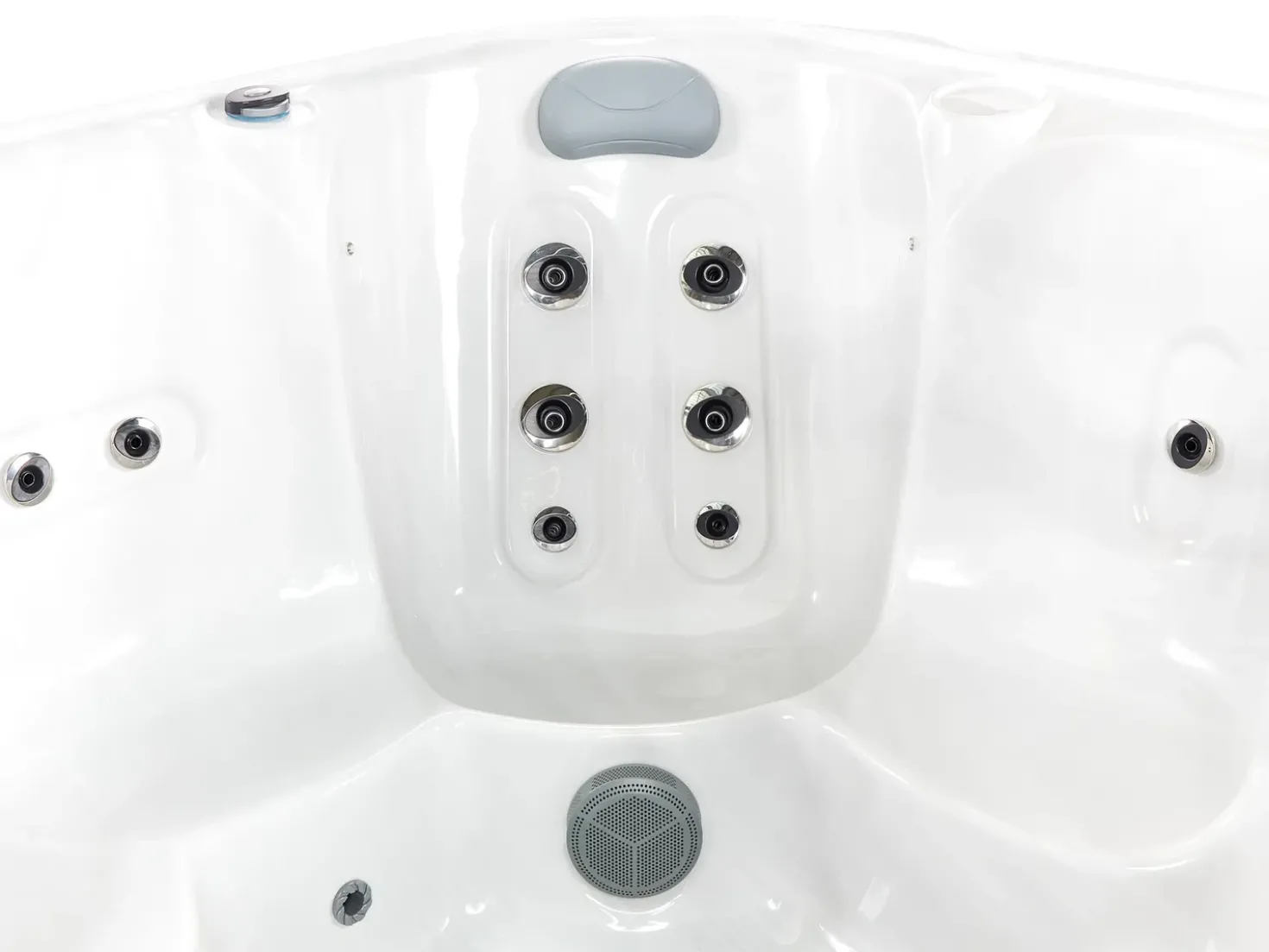 Vasca idromassaggio da esterno con LED CALIMA Bianco
