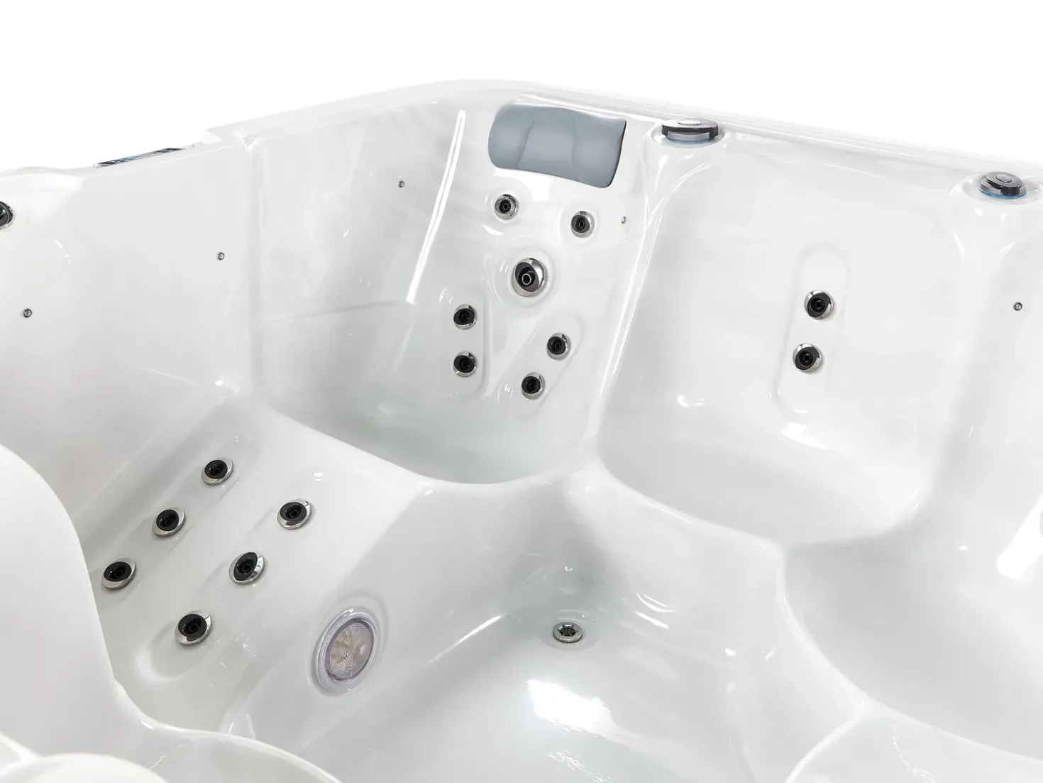 Vasca idromassaggio da esterno con LED CALIMA Bianco