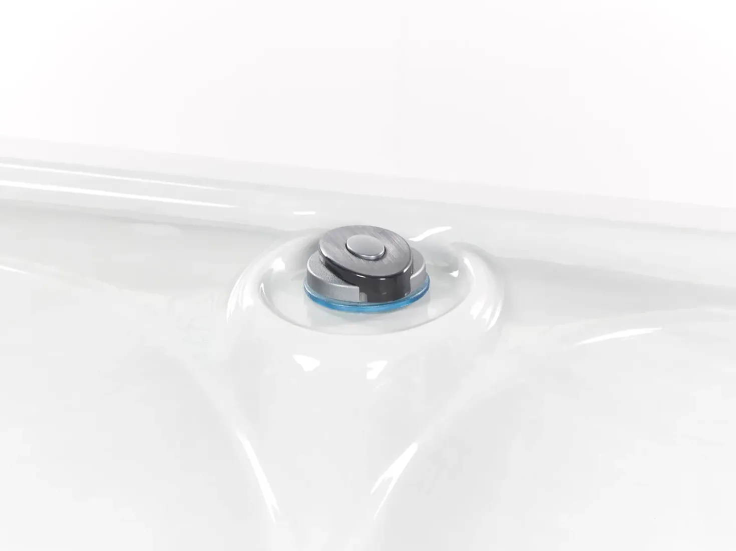 Vasca idromassaggio da esterno con LED CALIMA Bianco