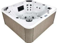 Vasca idromassaggio da esterno con LED VILLARRICA Bianco