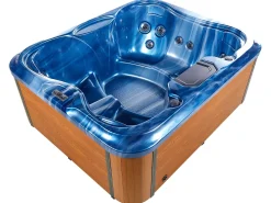 Vasca idromassaggio da esterno con LED ARCELIA Blu