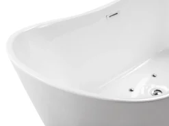 Vasca idromassaggio freestanding con LED ANTIGUA 168 x 80 cm Bianco
