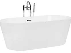 Vasca idromassaggio freestanding con LED HAVANA 170 x 80 cm Bianco
