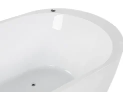 Vasca idromassaggio freestanding con LED NEVIS 170 x 80 cm Bianco