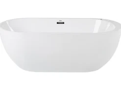 Vasca idromassaggio freestanding con LED NEVIS 170 x 80 cm Bianco