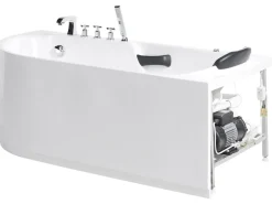 Vasca idromassaggio SAYULA Lato Sinistro 170 x 80 cm Bianco