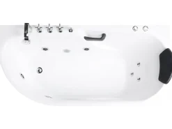 Vasca idromassaggio SAYULA Lato Sinistro 170 x 80 cm Bianco