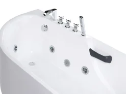 Vasca idromassaggio SAYULA Lato Sinistro 170 x 80 cm Bianco