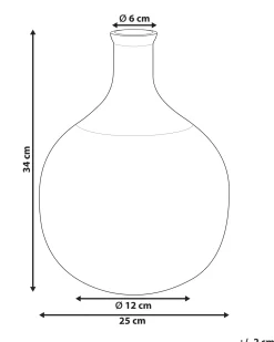 Vaso da fiori ACHAAR Vetro 34 cm Verde oliva