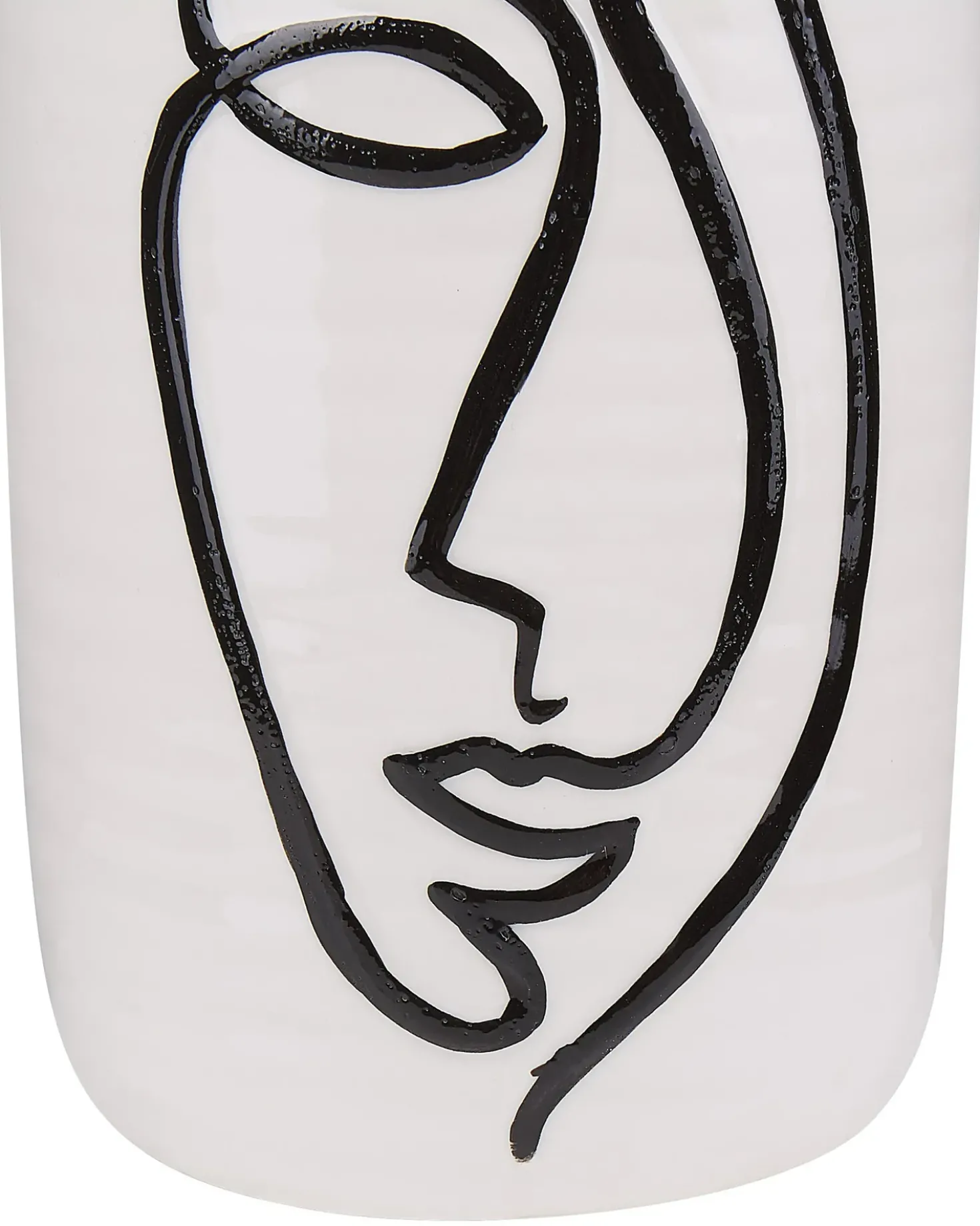 Vaso da fiori AENUS Gres porcellanato 22 cm Bianco