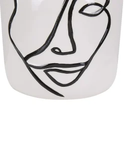 Vaso da fiori AGRINION Gres porcellanato 19 cm Bianco
