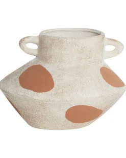 Vaso da fiori ALOSIDAE Gres porcellanato 19 cm Beige chiaro