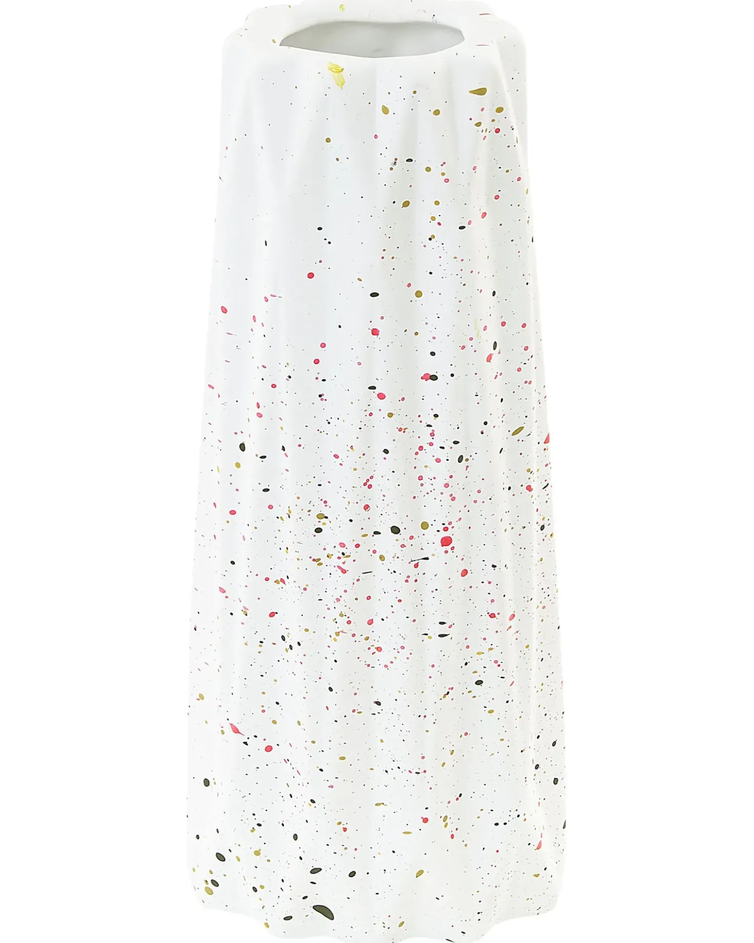 Vaso da fiori AMALIADA Gres porcellanato 24 cm Bianco