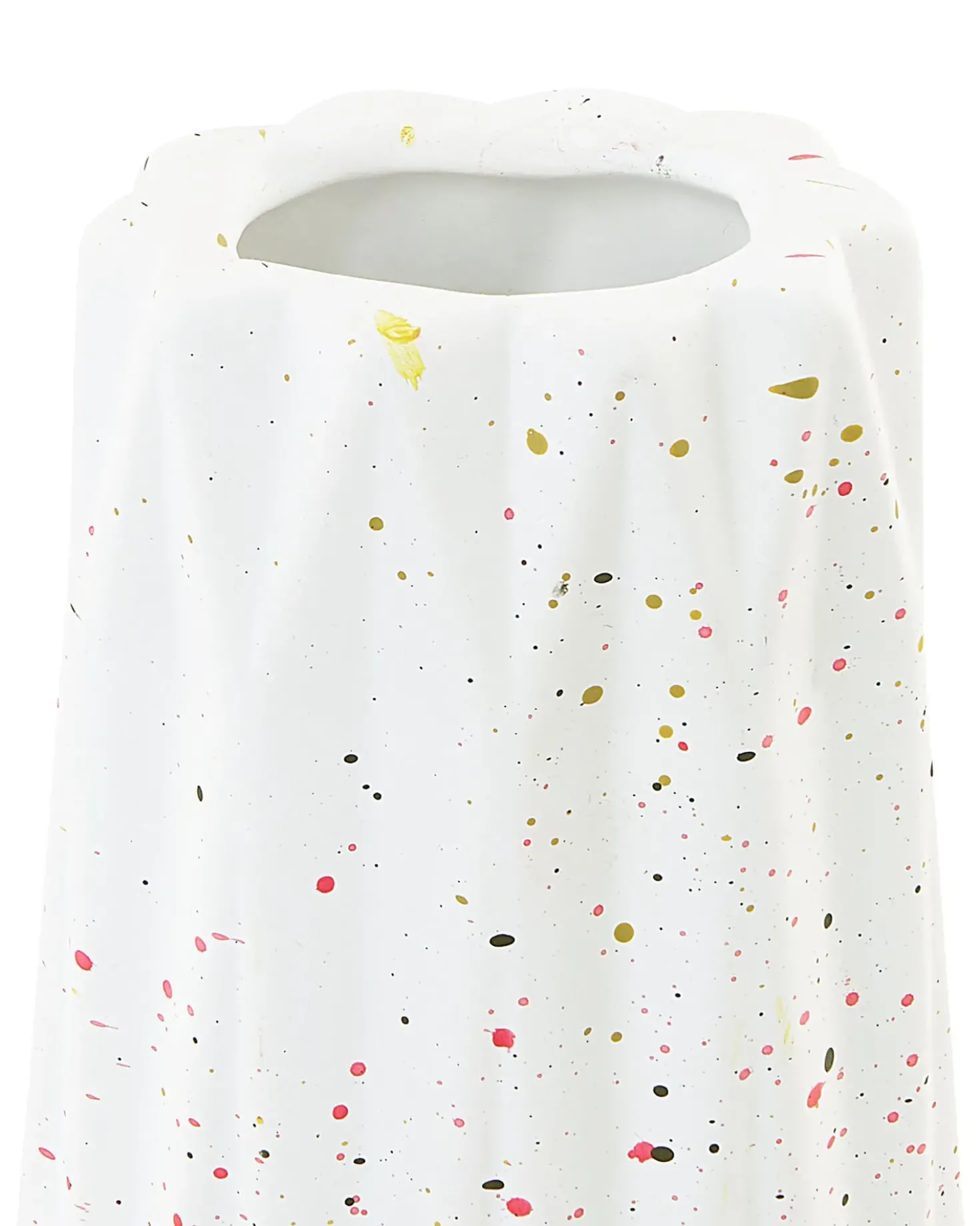 Vaso da fiori AMALIADA Gres porcellanato 24 cm Bianco
