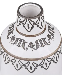 Vaso da fiori AMISOS Gres porcellanato 25 cm Bianco