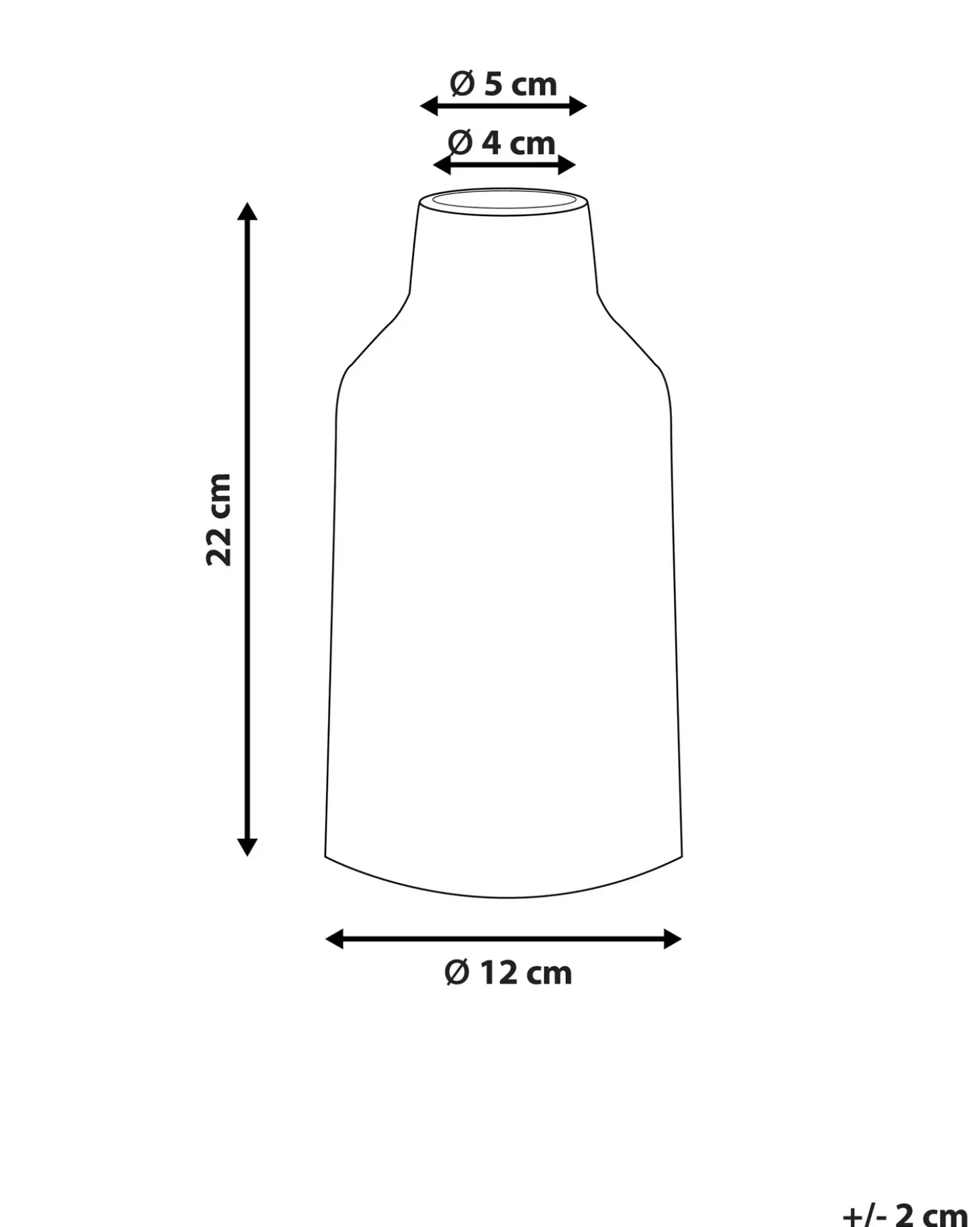 Vaso da fiori ASSUS Gres porcellanato 22 cm Bianco