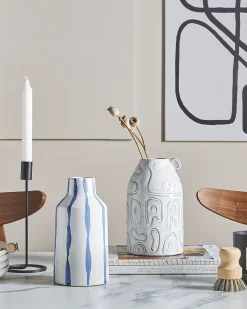 Vaso da fiori ASSUS Gres porcellanato 22 cm Bianco