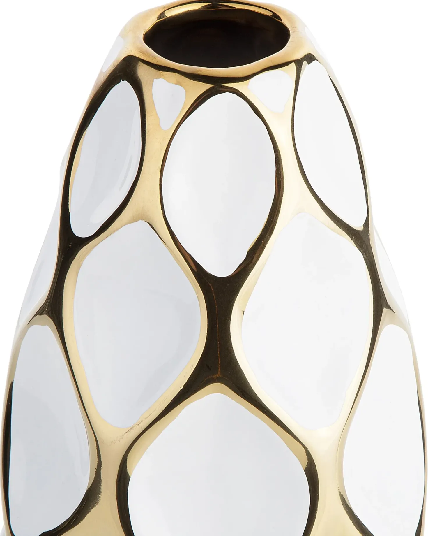 Vaso da fiori AVILA Gres porcellanato 36 cm Bianco