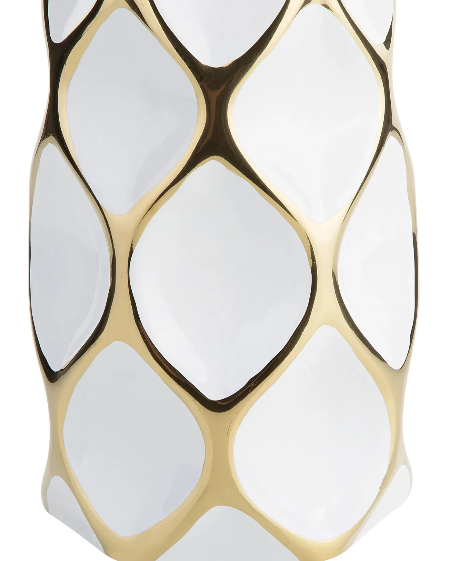 Vaso da fiori AVILA Gres porcellanato 36 cm Bianco