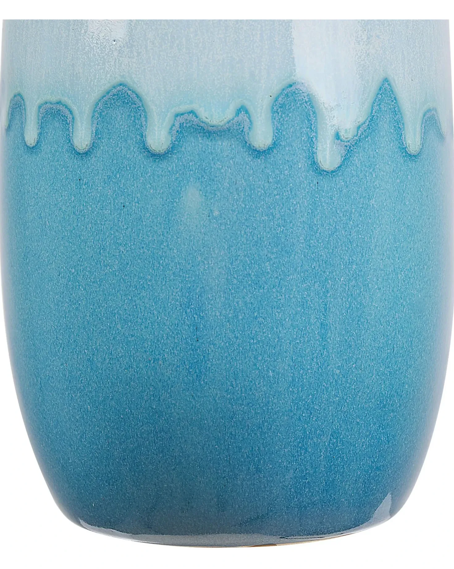 Vaso da fiori CHALCIS Gres porcellanato 25 cm Blu
