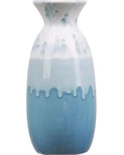 Vaso da fiori CHALCIS Gres porcellanato 25 cm Blu