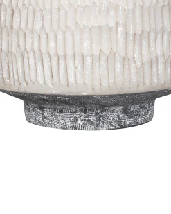 Vaso da fiori DEKSATI Ceramica 32 cm Beige