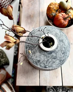 Vaso da fiori DEKSATI Ceramica 32 cm Beige